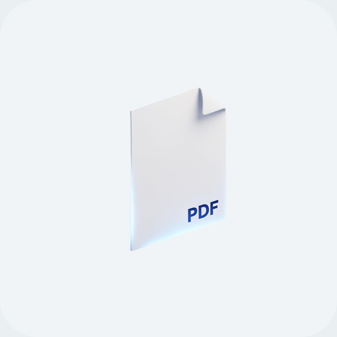 PDF document processed at high speed